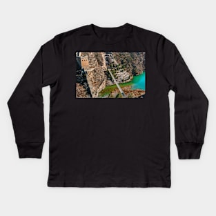 Great Wall of China & Bridge Kids Long Sleeve T-Shirt